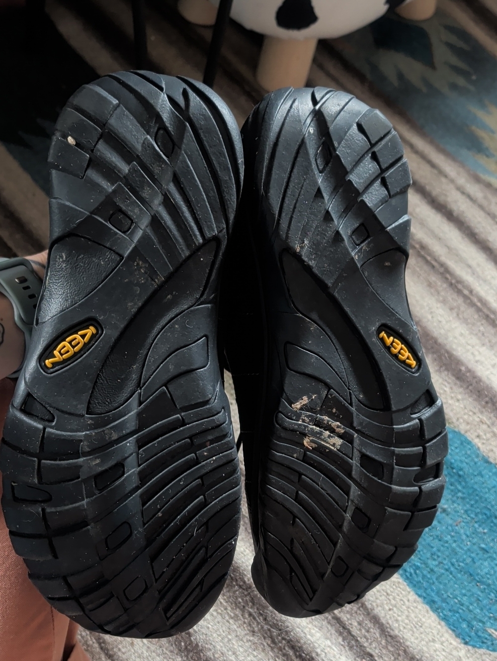 Keen Leather Size 10 Women’s Black Lace-Up Comfort Sneakers - Picture 8 of 9
